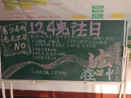 南陽(yáng)工業(yè)學(xué)校法制黑板報(bào)